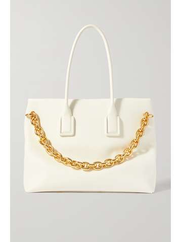 BOTTEGA VENETA Chain textured-leather tote