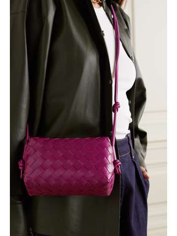 BOTTEGA VENETA Crossbody mini intrecciato leather shoulder bag