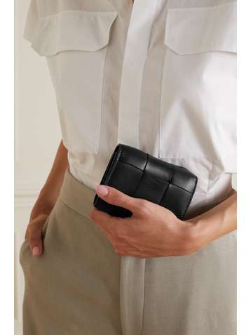 BOTTEGA VENETA Cassette intrecciato leather wallet