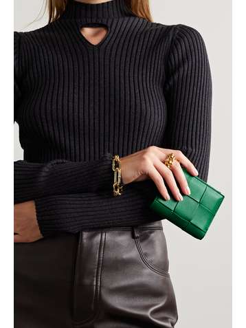BOTTEGA VENETA Cassette intrecciato leather wallet