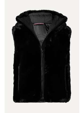 FUSALP Veste sans manches à capuche en fourrure synthétique Pegase
