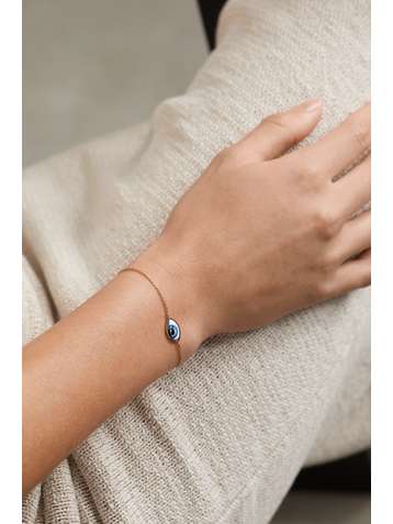 LITO Tu Es Partout Armband aus 14 Karat Roségold mit Emaille