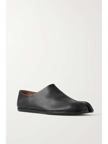 MAISON MARGIELA Split-toe leather collapsible-heel loafers