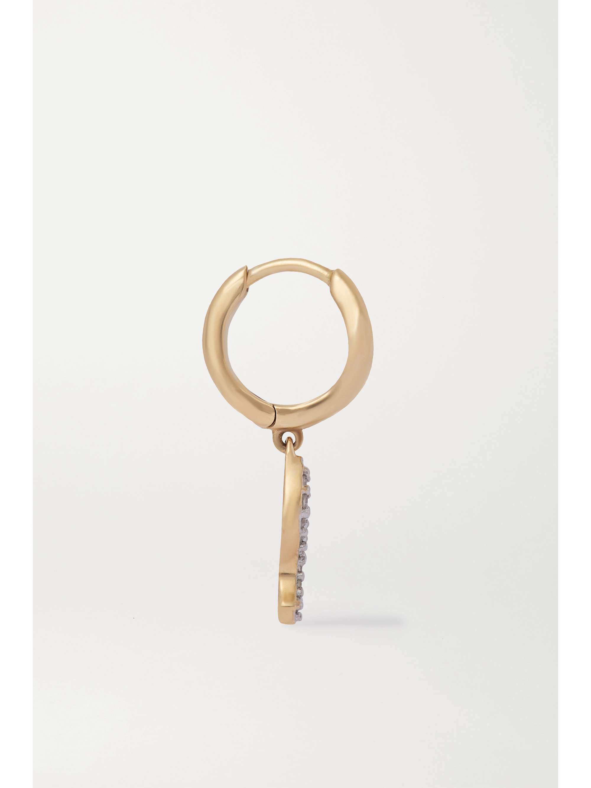 MARIA BLACK Kismet Huggie gold diamond earring