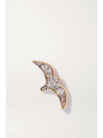MARIA BLACK Gold diamond earring