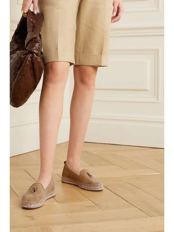 LORO PIANA Summer Charms suede espadrilles
