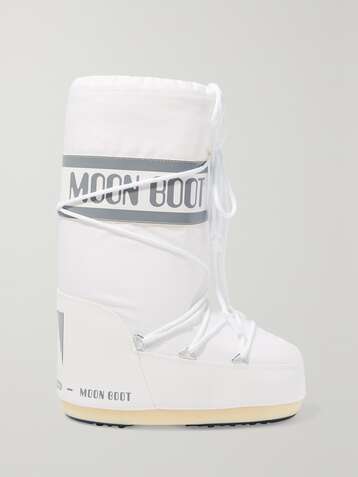 MOON BOOT Shell and faux leather snow boots
