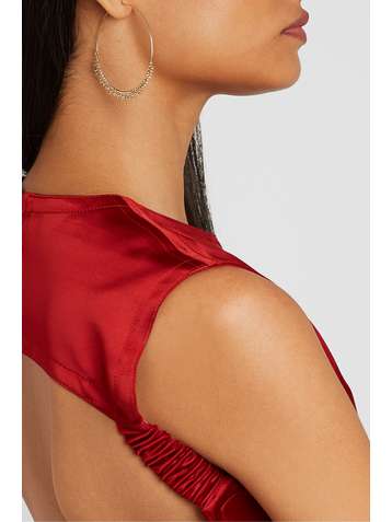 MIZUKI 14-karat gold hoop earrings