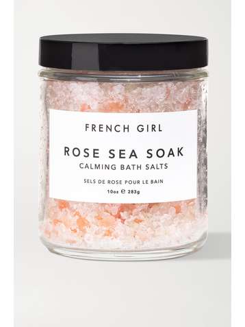 FRENCH GIRL ORGANICS Rose Sea Soak Calming Bath Salts, 283g
