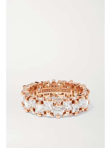SUZANNE KALAN 18-karat rose gold diamond ring