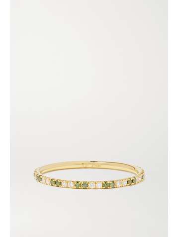 ILEANA MAKRI Thread Stripes 18-karat gold diamond ring