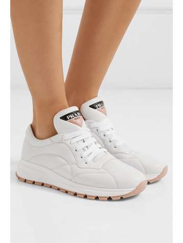 PRADA Mattress printed quilted leather sneakers