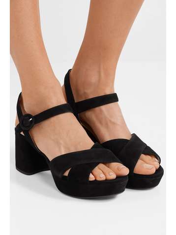 PRADA Suede platform sandals