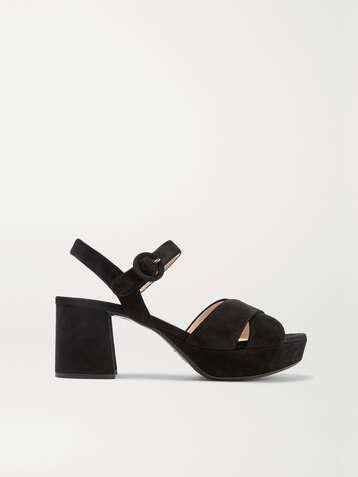 PRADA Suede platform sandals