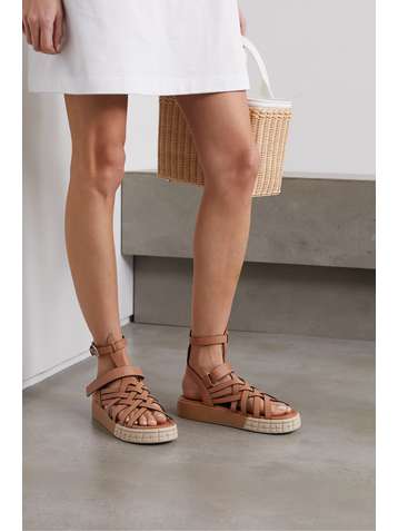 PRADA Leather platform sandals