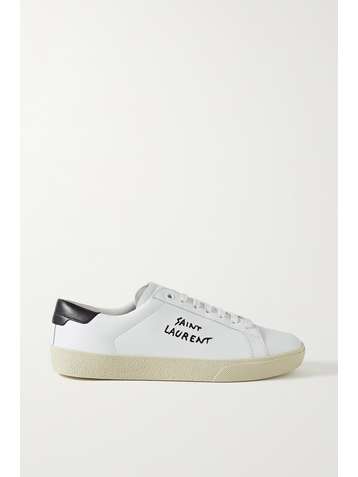 SAINT LAURENT Baskets en cuir à logo Court Classic
