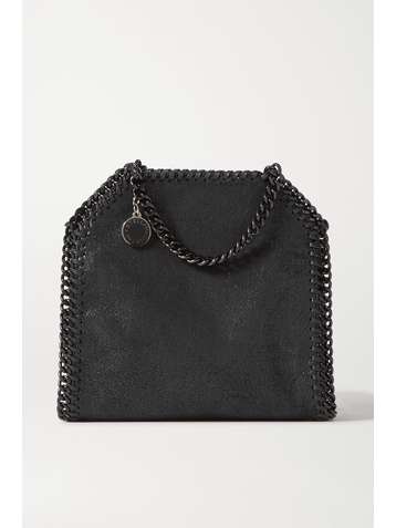 STELLA MCCARTNEY The Falabella tiny vegetarian brushed-leather shoulder bag