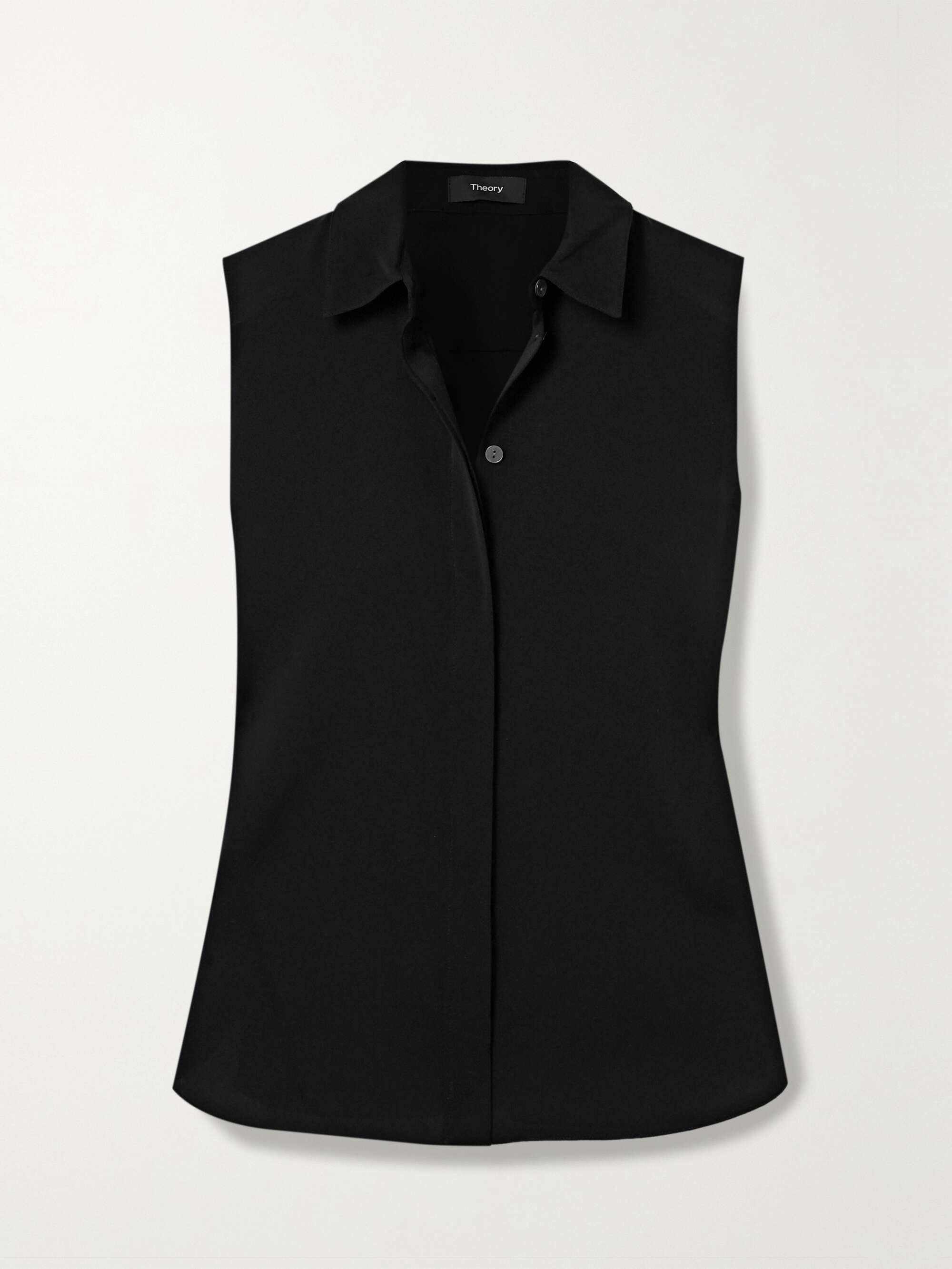 theory stretch silk blouse