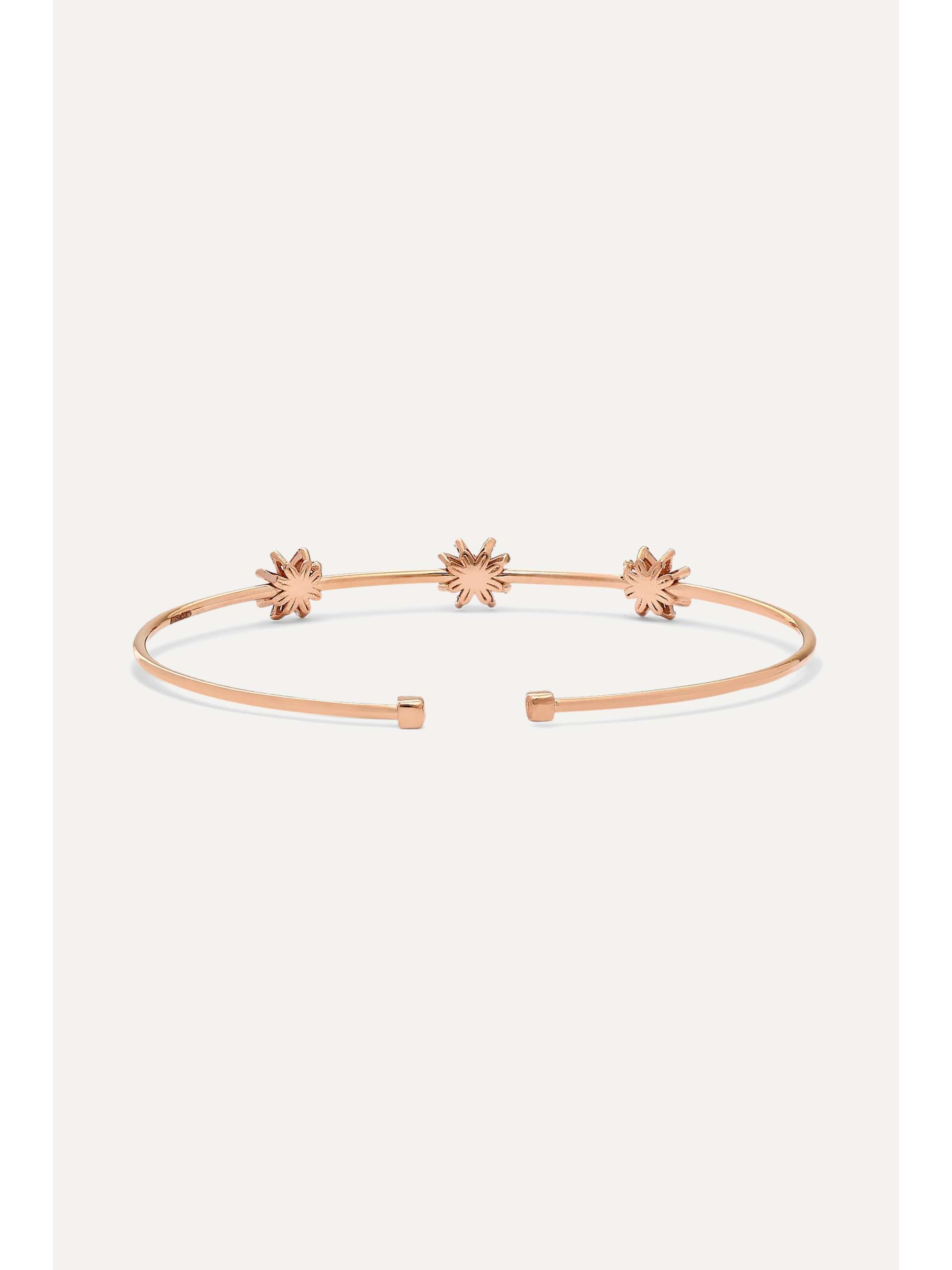 SUZANNE KALAN 18-karat rose gold diamond cuff