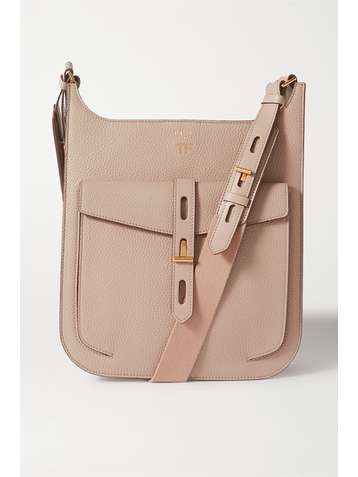 TOM FORD T Twist medium textured-leather shoulder bag