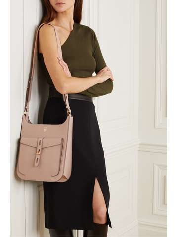 TOM FORD T Twist medium textured-leather shoulder bag