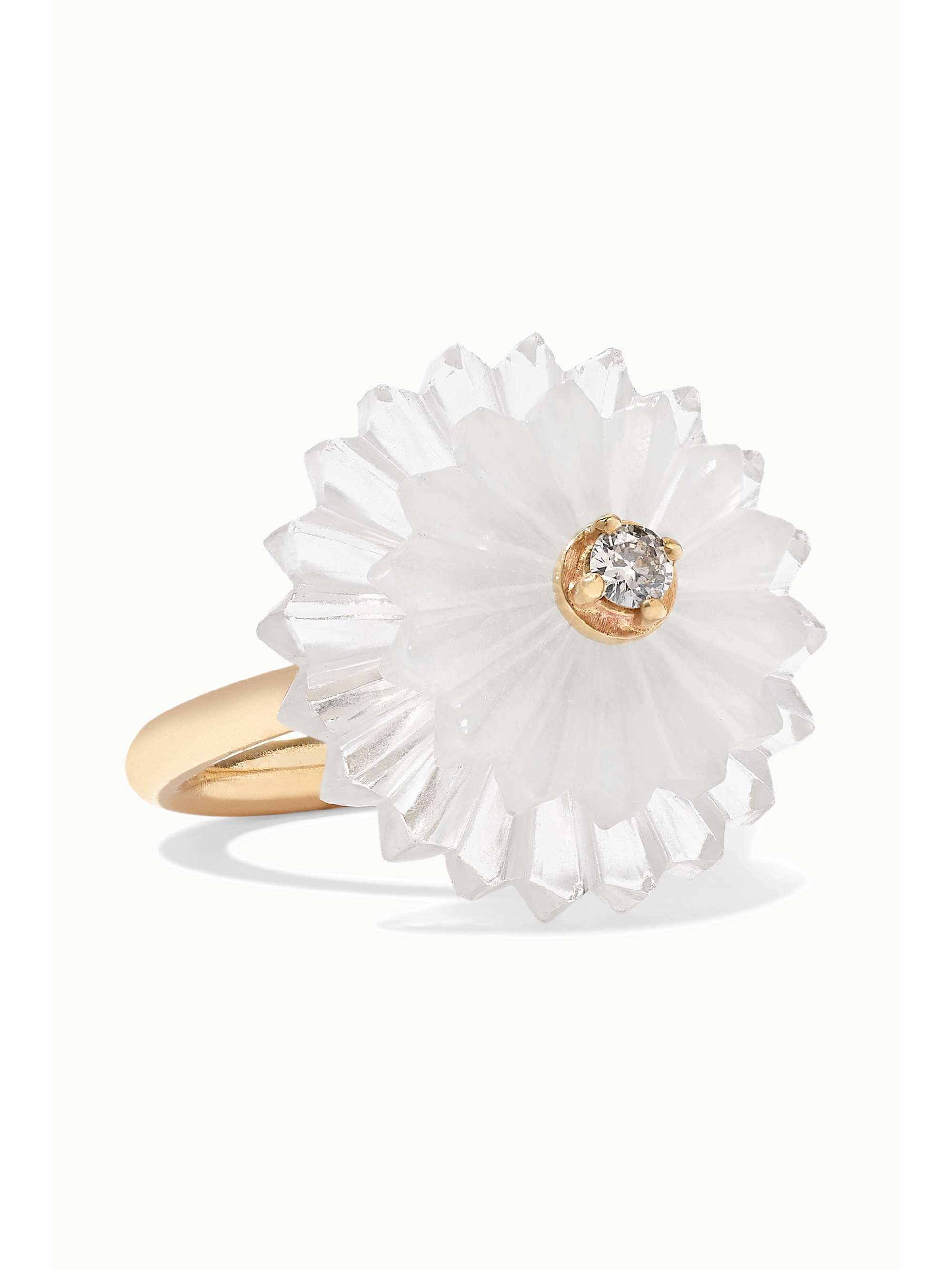 ALICE CICOLINI Summer Snow 9-karat gold multi-stone ring