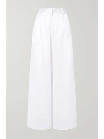 MICHAEL LO SORDO Belle silk-satin wide-leg pants
