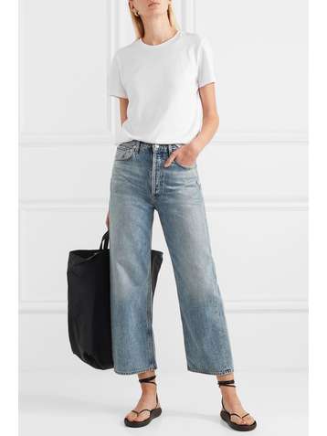 NINETY PERCENT + NET SUSTAIN Jenna organic cotton-jersey T-shirt