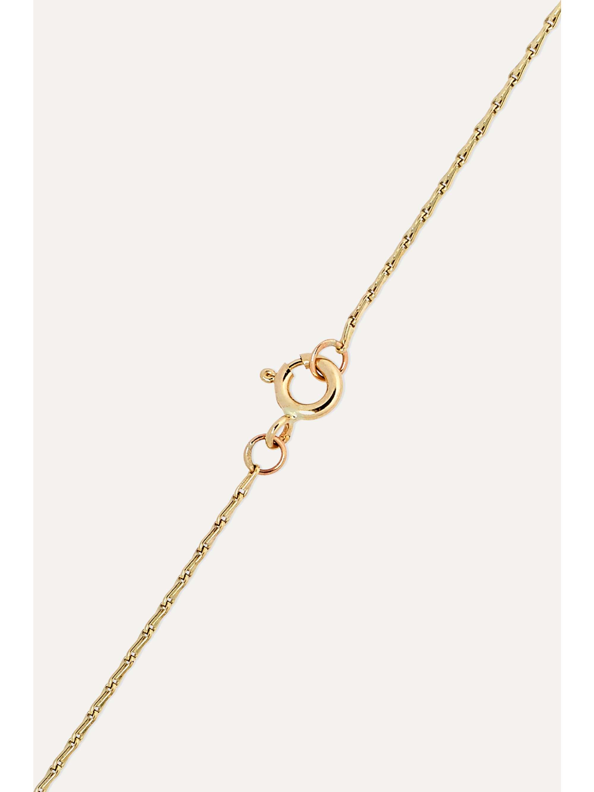 PASCALE MONVOISIN Simone 9-karat yellow and rose gold, turquoise and diamond necklace