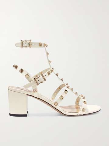 VALENTINO Valentino Garavani The Rockstud 60 patent-leather sandals