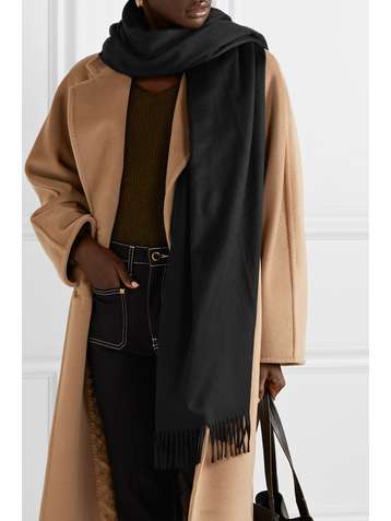 LORO PIANA Opera fringed cashmere scarf