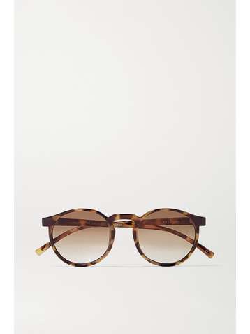 LE SPECS Lunettes de soleil rondes en acétate effet écaille Teen Spirit Deux