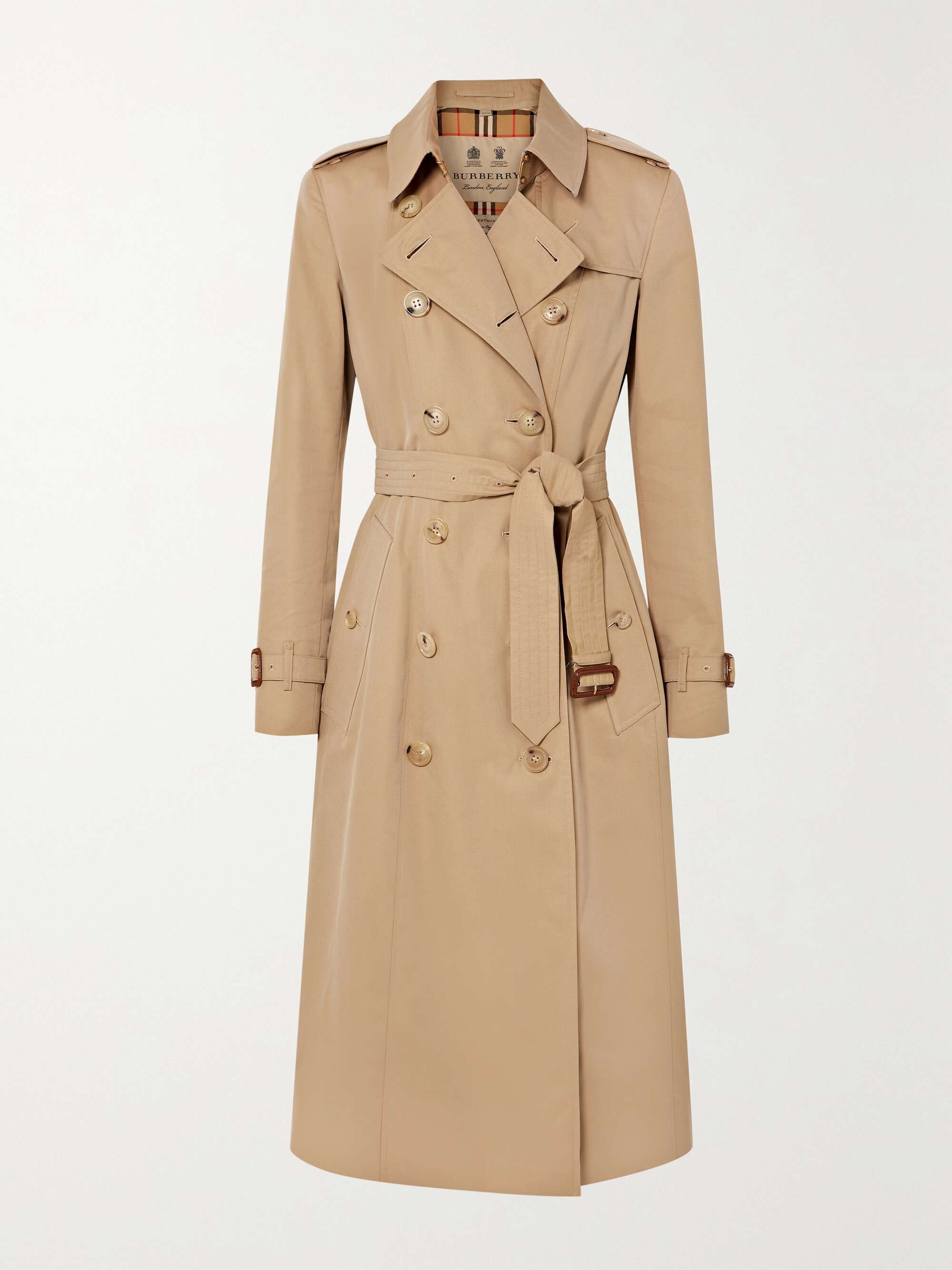 Matematisk At vise enkel BURBERRY The Chelsea Long cotton-gabardine trench coat | NET-A-PORTER