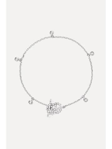 GUCCI 18-karat white gold diamond bracelet