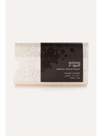 SENTEURS D'ORIENT + NET SUSTAIN Rough Cut Bath Soap - Lavender, 210g