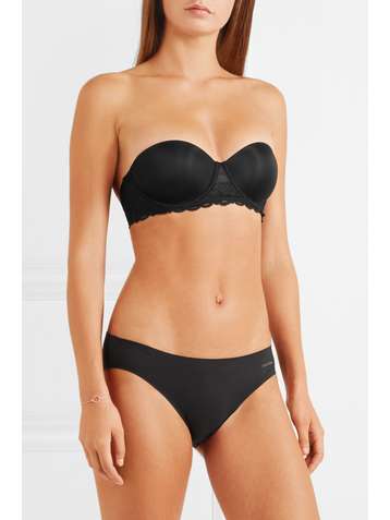 CALVIN KLEIN Seductive multi-way stretch-jersey and lace underwired bra