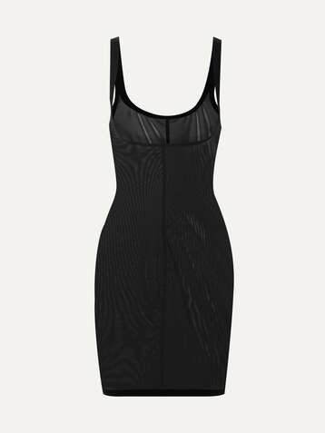 WOLFORD Forming stretch-tulle slip