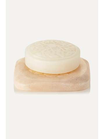 SENTEURS D'ORIENT + NET SUSTAIN Rose of Damascus Ma'amoul Soap with Marble Dish, 305g