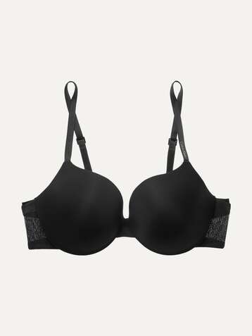 CALVIN KLEIN Sculpted Demi Lightly Lined Plunge Push-Up stretch-jersey and mesh underwired bra