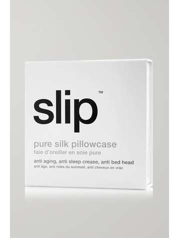 SLIP Embroidered silk-satin Euro sham pillow