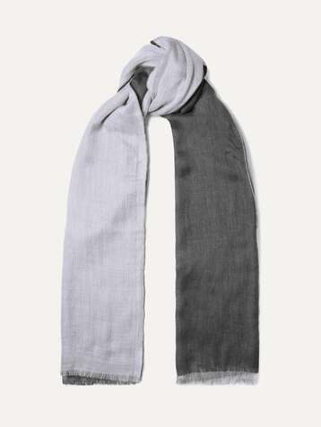 LORO PIANA Aylit Nuvola Pure striped cashmere and silk-blend scarf
