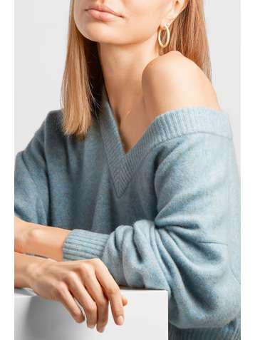 CAROLINA BUCCI 18-karat gold hoop earrings