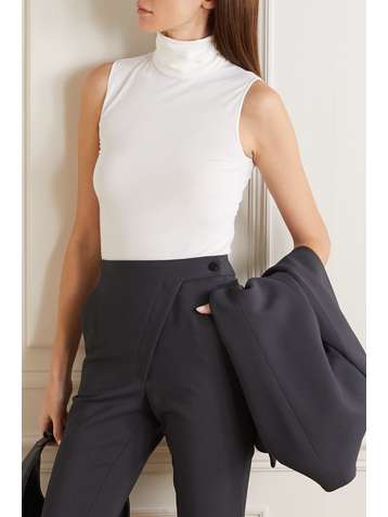 WOLFORD String-Body aus einer Stretch-Modalmischung mit Rollkragen