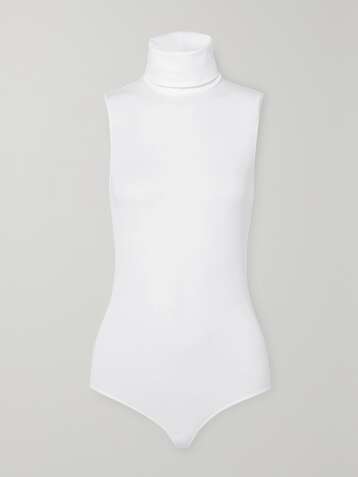 WOLFORD String-Body aus einer Stretch-Modalmischung mit Rollkragen