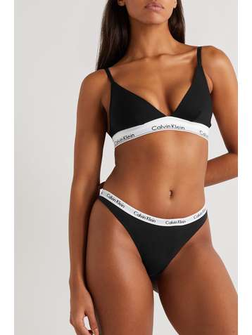 CALVIN KLEIN Lot de trois strings en jersey de coton stretch Carousel