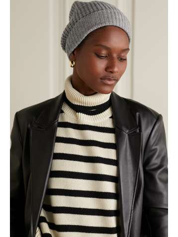 MADELEINE THOMPSON Holby waffle-knit cashmere beanie