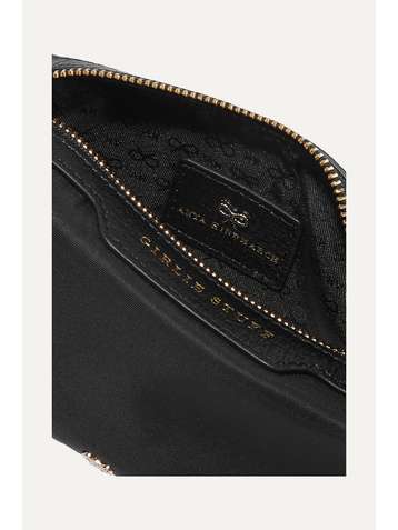 ANYA HINDMARCH Girlie Stuff leather-trimmed shell cosmetics case