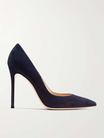 GIANVITO ROSSI 105 suede pumps