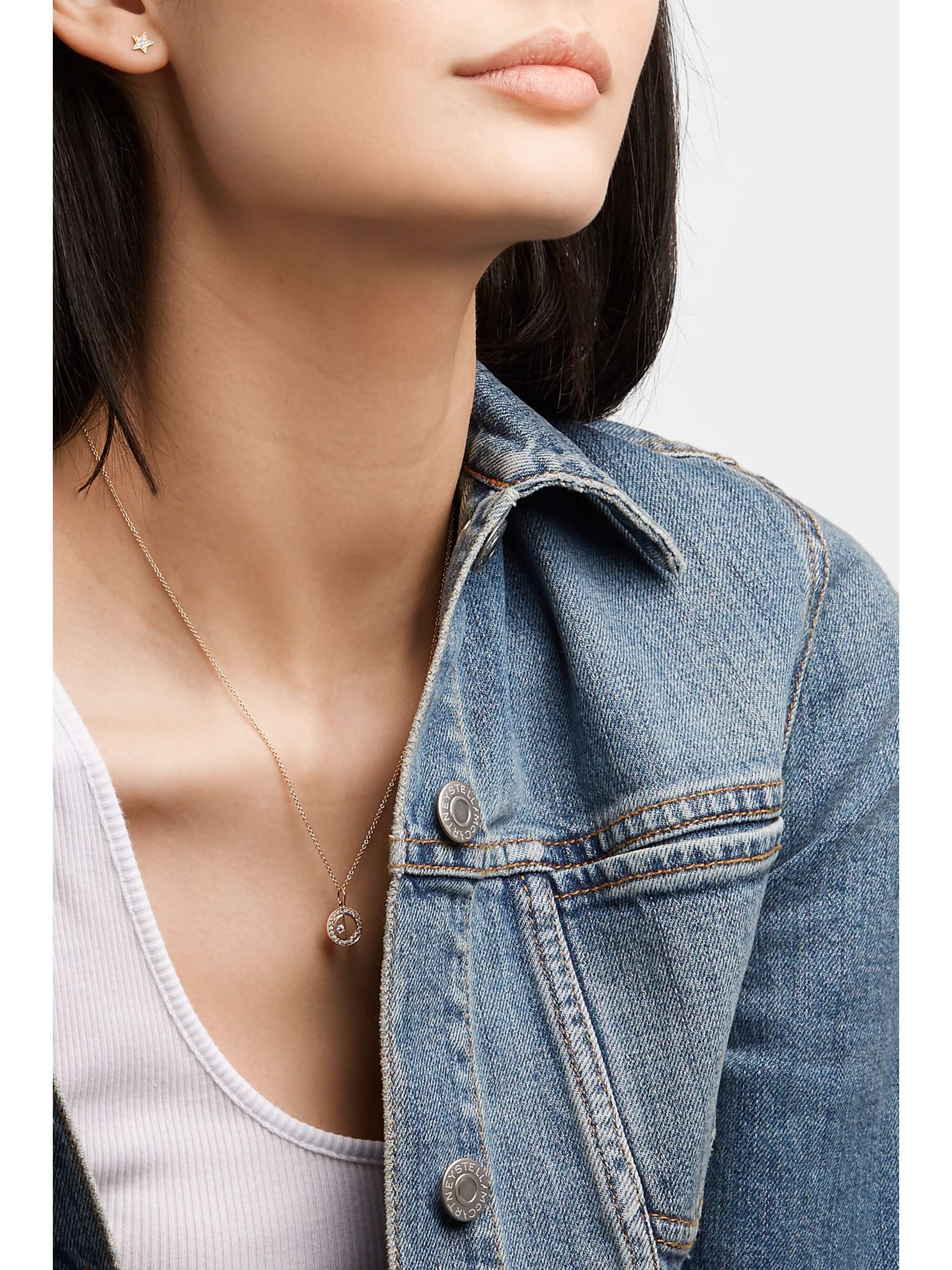 ANDREA FOHRMAN Mini Star 14-karat gold diamond earring