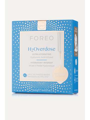 FOREO H2Overdose UFO Ultra Hydrating Face Mask for Dry Skin x 6